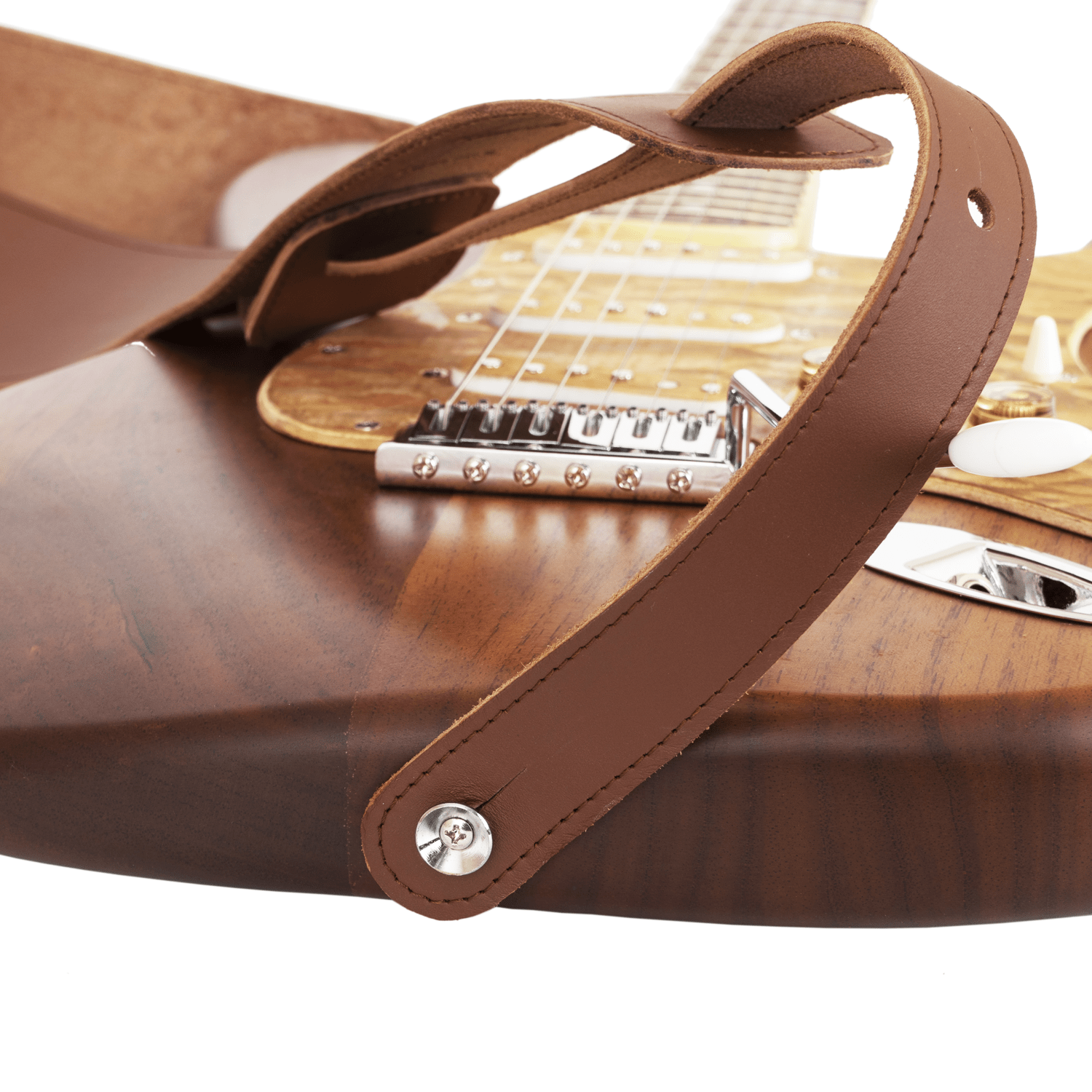 Set 2 in 1 Classic Guitar Strap and Guitar Pick Holder