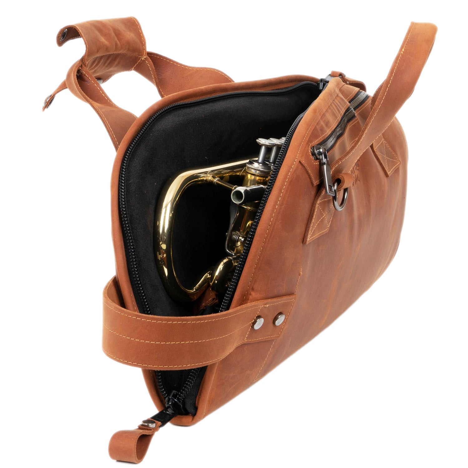 Cornet/Piccolo Trumpet Gig Bag Crazy Horse Leather