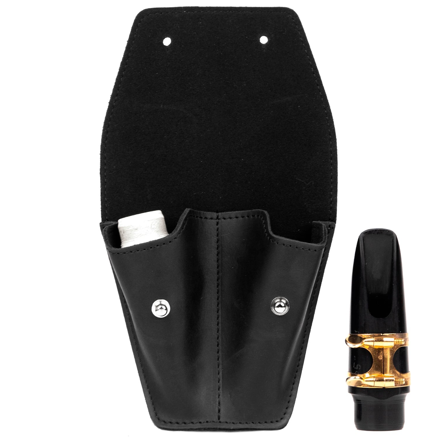 Set 3 in 1 Saxophone Neck Strap (Alto/Tenor/Soprano), Alto/Tenor Neck Pouch & Double Mouthpiece Pouch