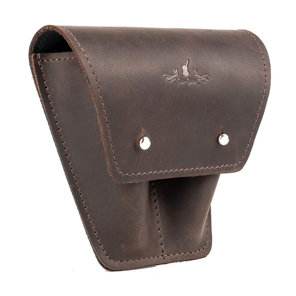 Double Trombone/Euphonium Mouthpiece Pouch | Crazy Horse Leather