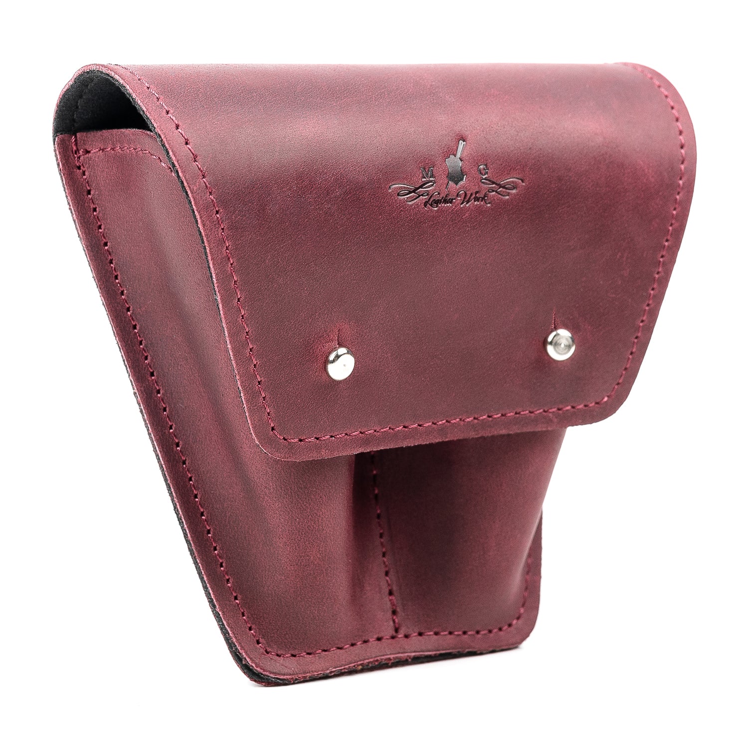 Double Trombone/Euphonium Mouthpiece Pouch | Crazy Horse Leather