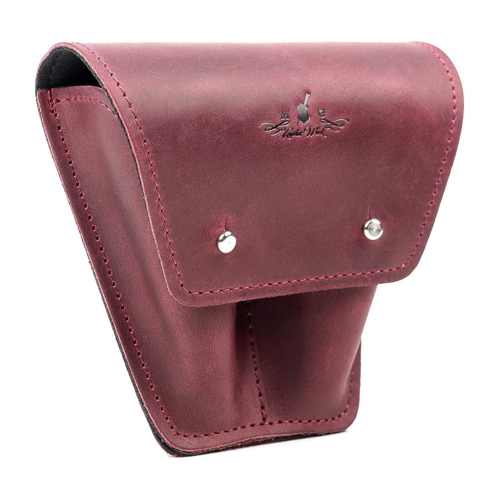 Double Trombone/Euphonium Mouthpiece Pouch | Crazy Horse Leather