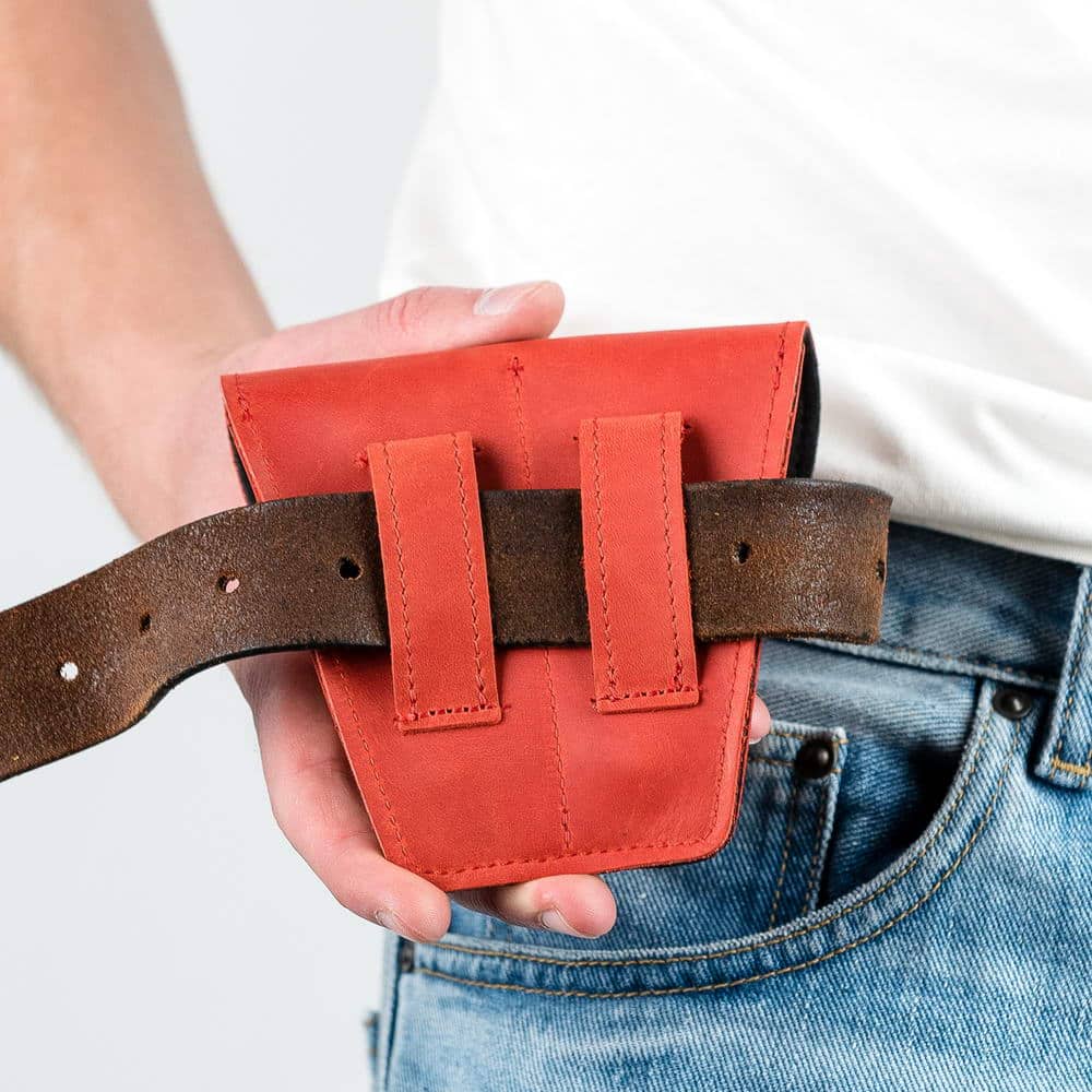 Double Trombone/Euphonium Mouthpiece Pouch | Crazy Horse Leather