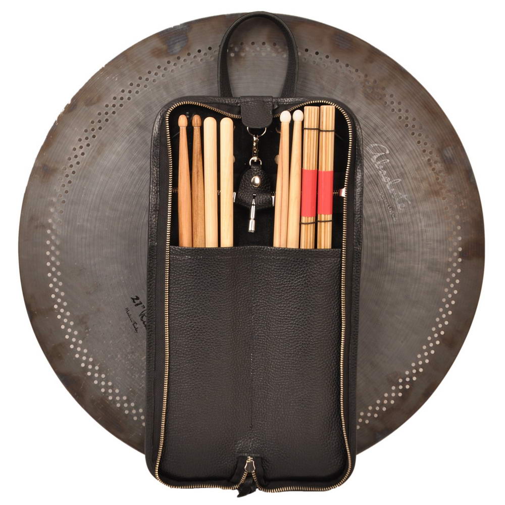 Drumstick Compact Bag with Drum Key Holder Flotar Leather