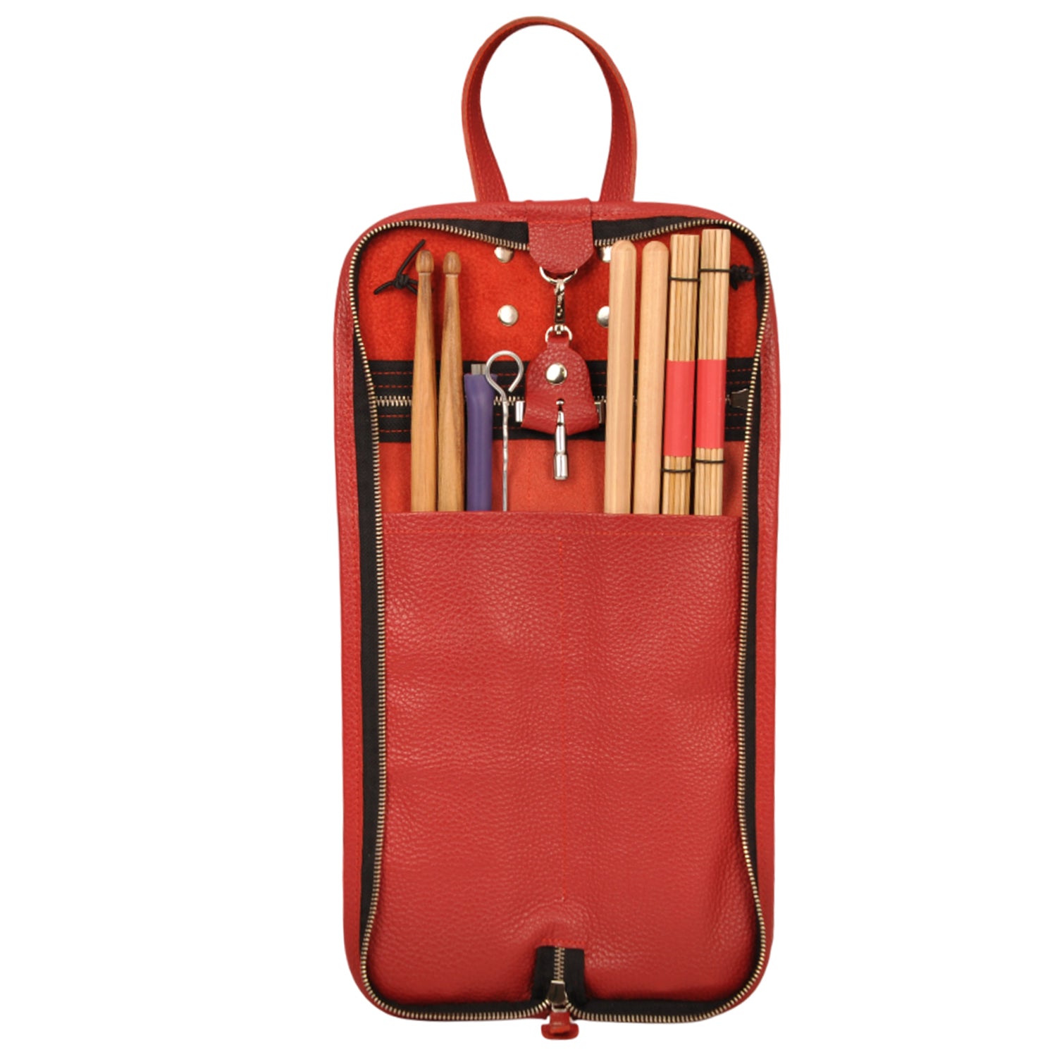 Compact Drumstick Bag | Drum Key Holder - Flotar Leather