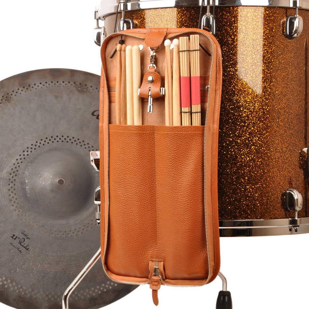 Compact Drumstick Bag | Drum Key Holder - Flotar Leather