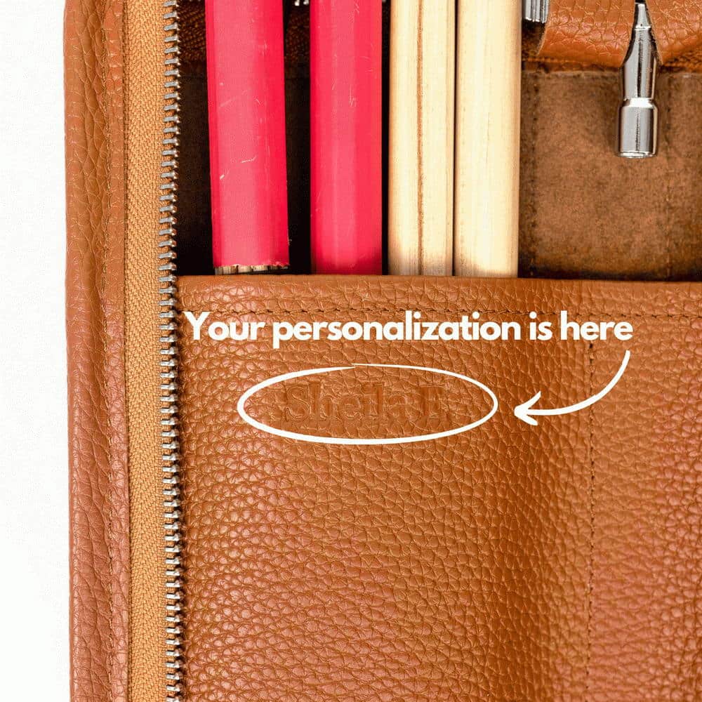 Compact Drumstick Bag | Drum Key Holder - Flotar Leather