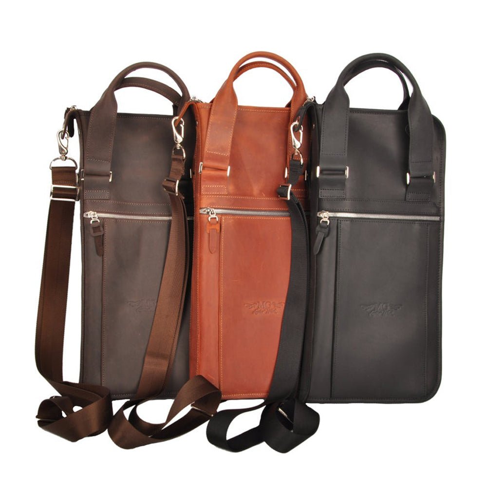 Drumstick Large Bag with Drum Key Holder Crazy Horse Leather