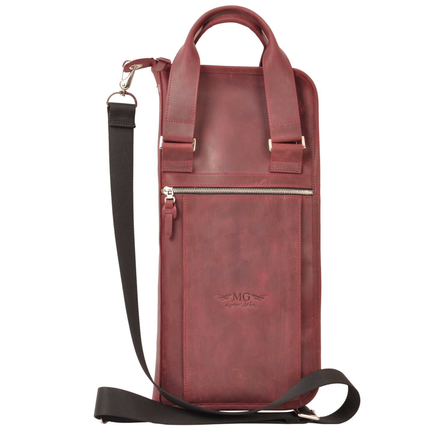Drumstick Large Bag with Drum Key Holder Crazy Horse Leather