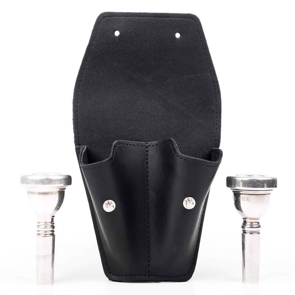 Double Trombone/Euphonium Mouthpiece Pouch | Crazy Horse Leather
