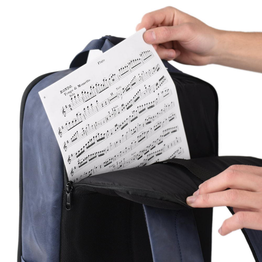 Flute Backpack Crazy Horse Leather