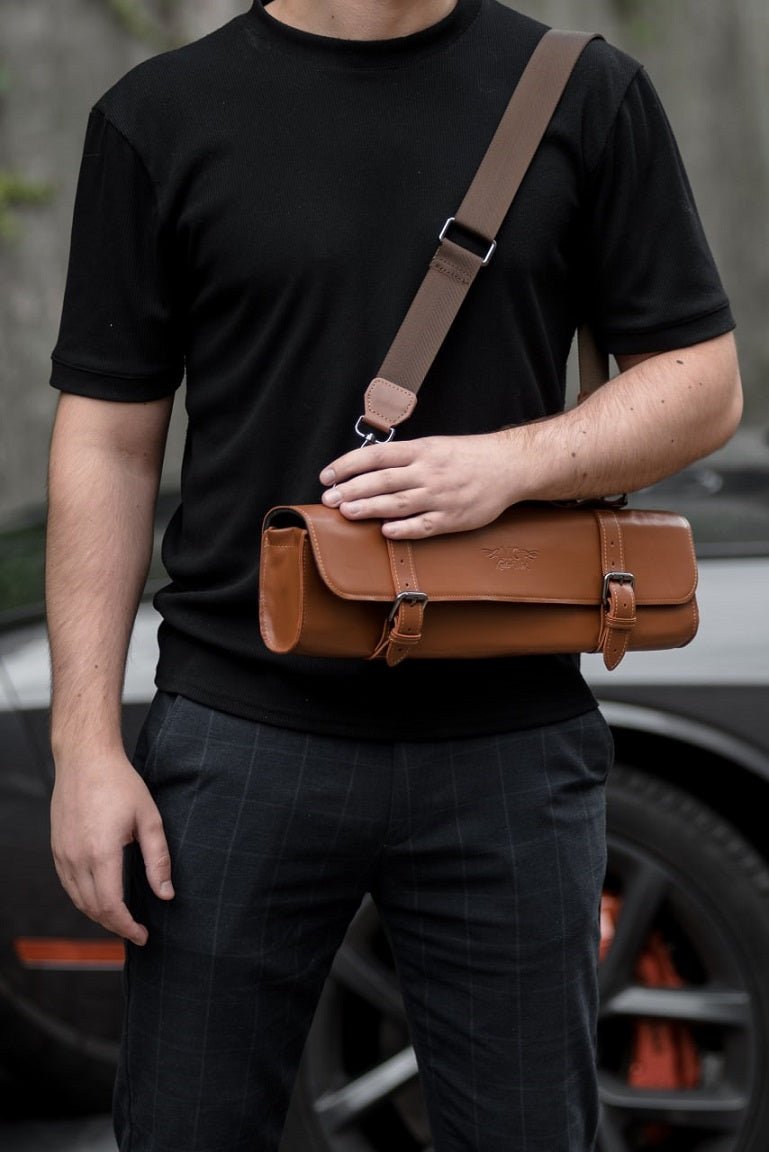 Flute Bag Classic Style Detroit Leather
