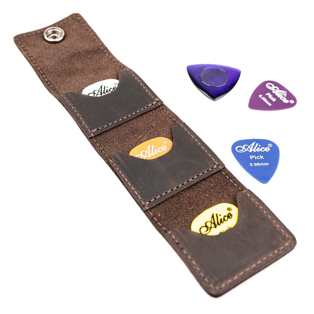Set 2 in 1 Classic Guitar Strap and Guitar Pick Holder