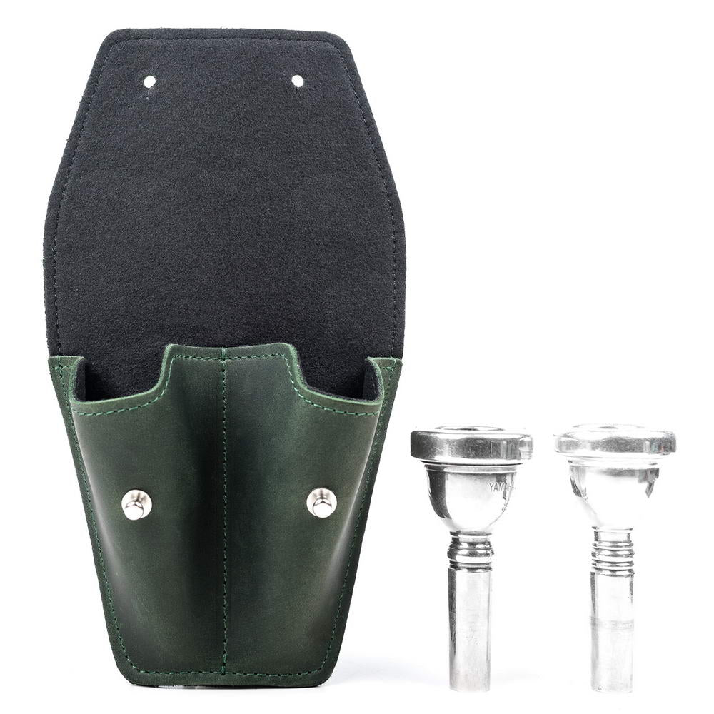 Double Trombone/Euphonium Mouthpiece Pouch | Crazy Horse Leather