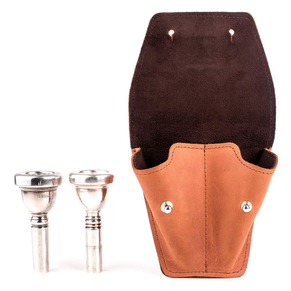 3-in-1 Trombone Set: Hand & Neck Guard + Leather Plunger Mute and Double Mouthpiece Pouch