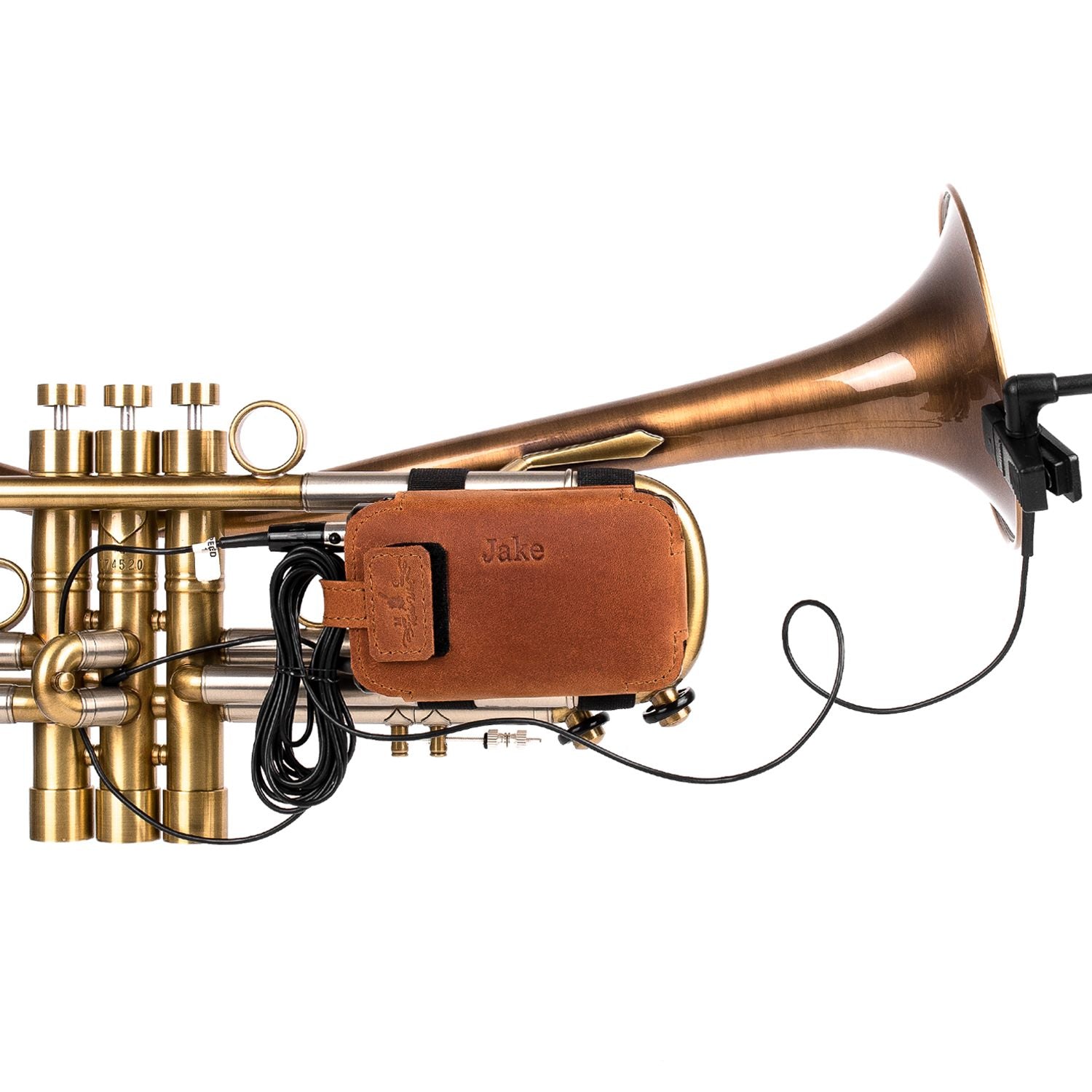 Trumpet Wireless Microphone Transmitter Holder – Previous Version | Crazy Horse Leather