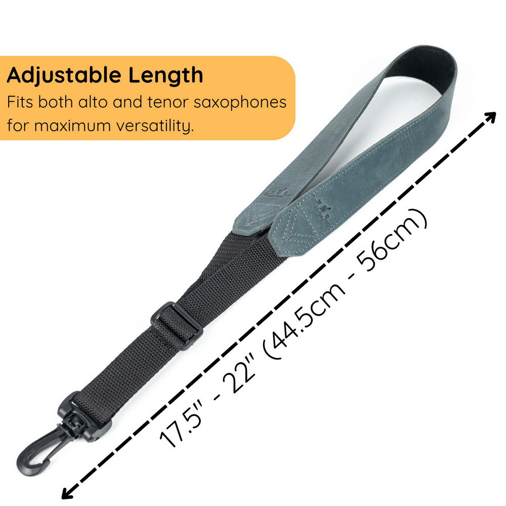 Alto, Tenor, and Soprano Saxophone Neck Strap | Crazy Horse Leather