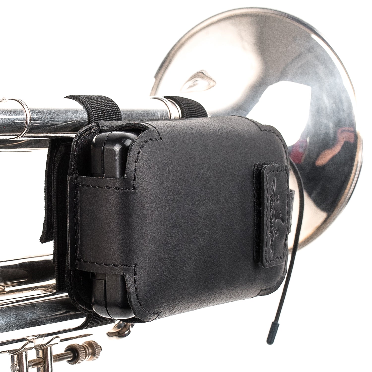 Trumpet Microphone Holder | Crazy Horse Leather
