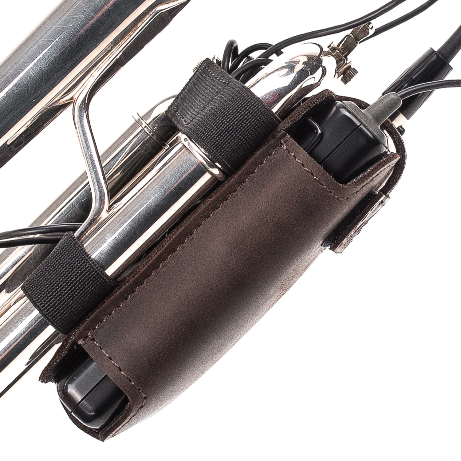 Trumpet Microphone Holder | Crazy Horse Leather