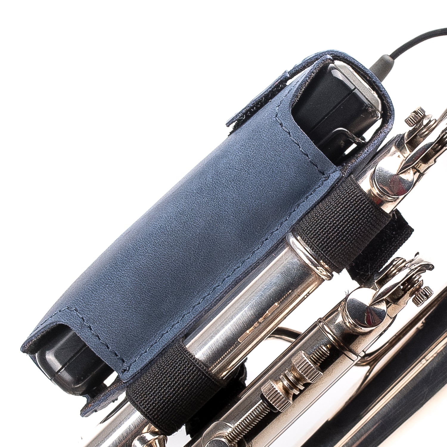 Trumpet Microphone Holder | Crazy Horse Leather