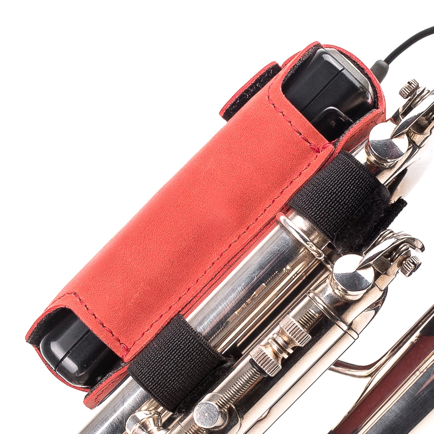 Trumpet Microphone Holder | Crazy Horse Leather
