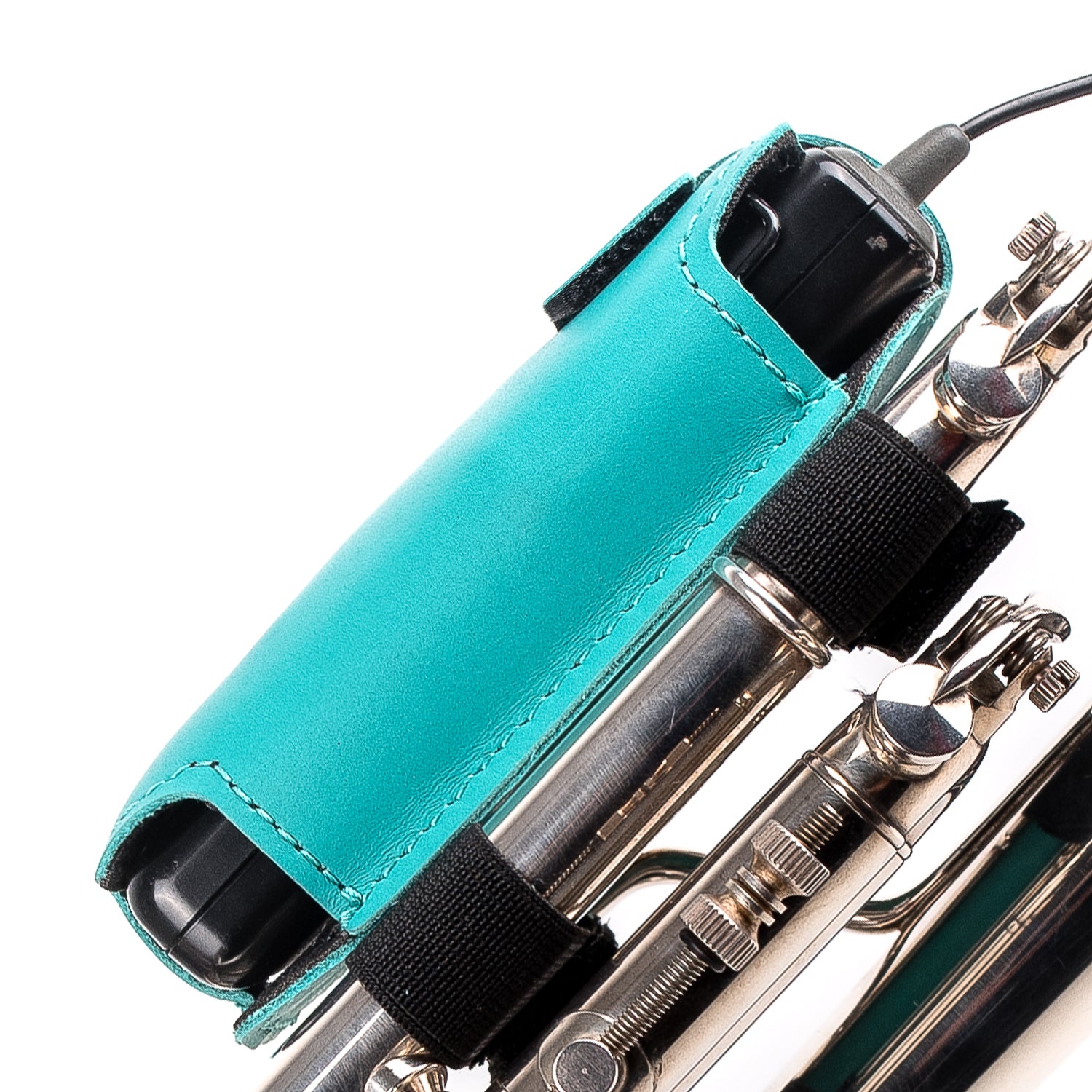 Trumpet Microphone Holder | Crazy Horse Leather