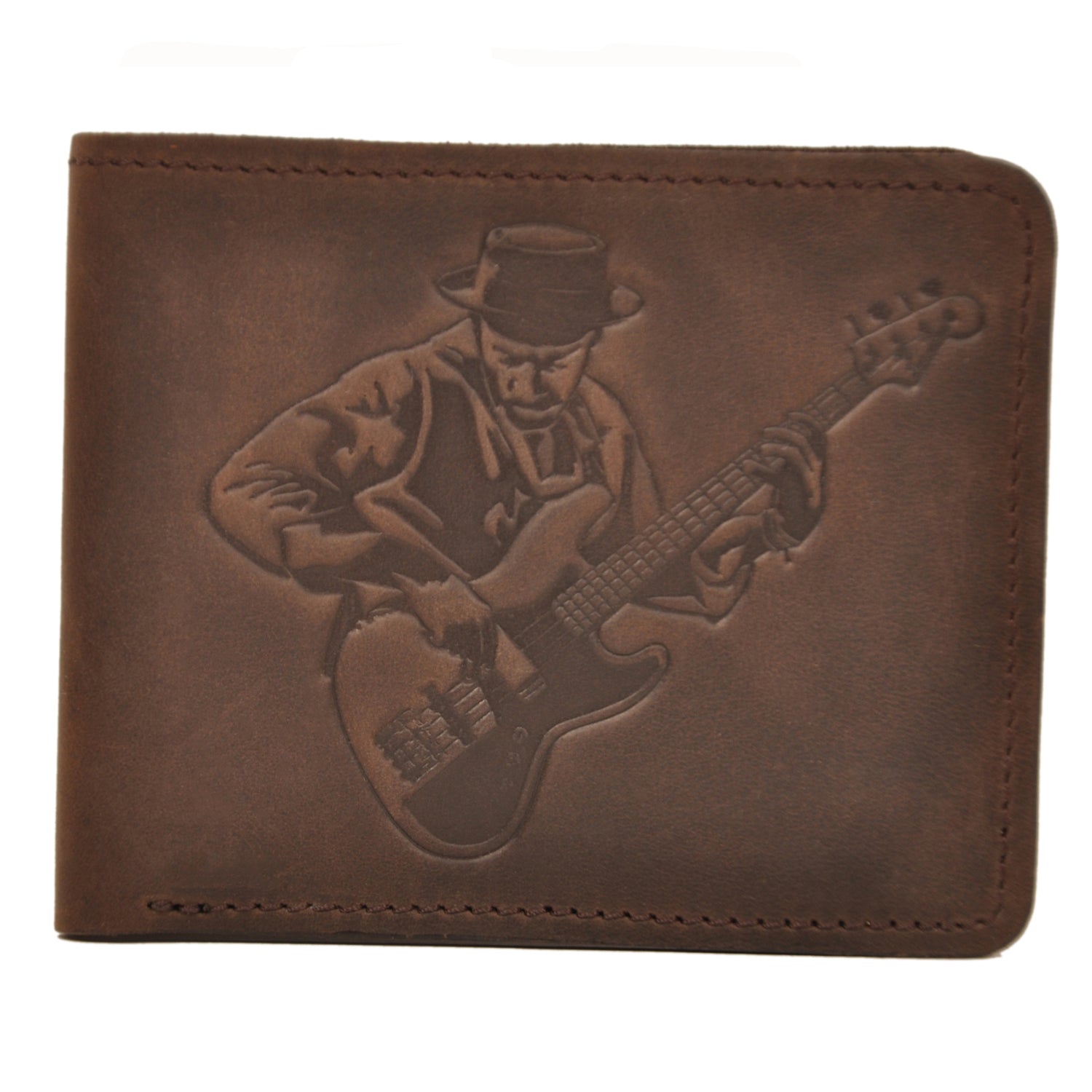Leather Wallet Print of a Famous Jazz Bassist