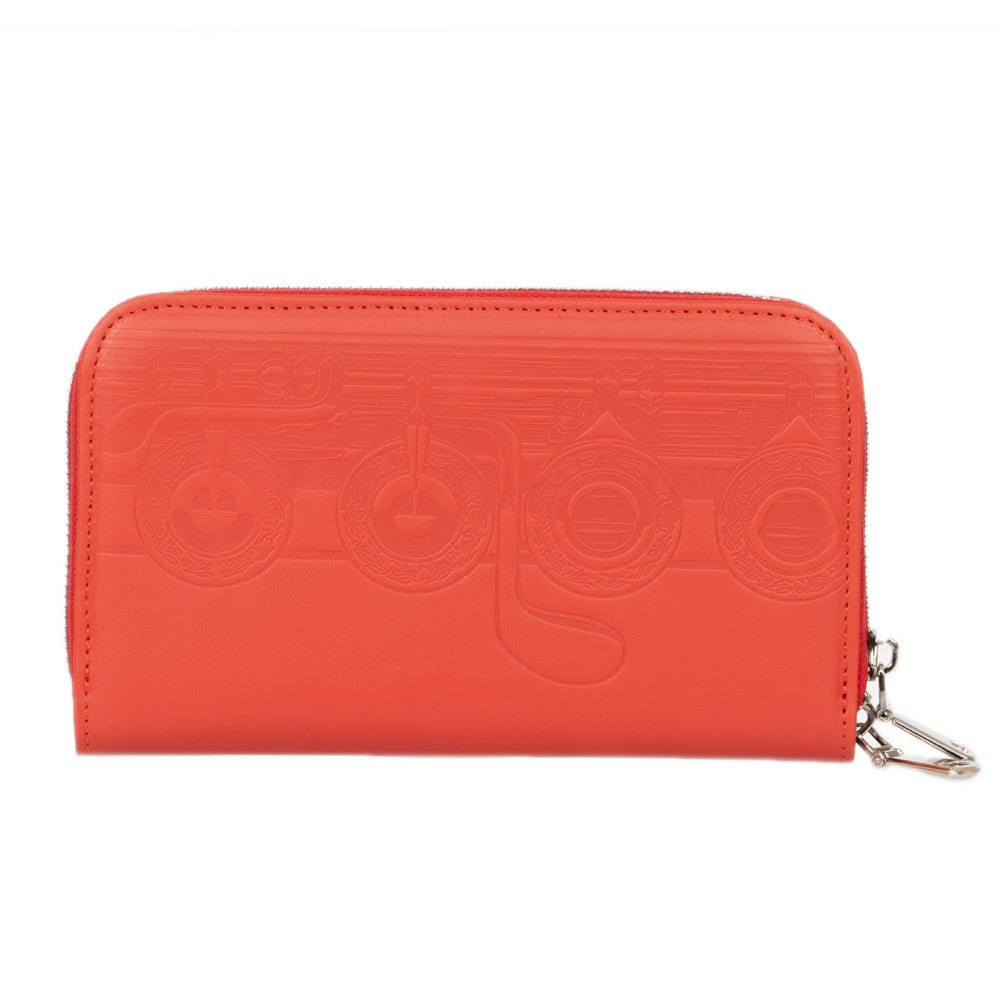 Leather Wallet with Flute Embossing