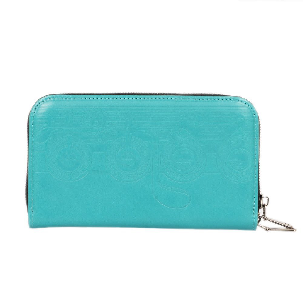 Leather Wallet with Flute Embossing