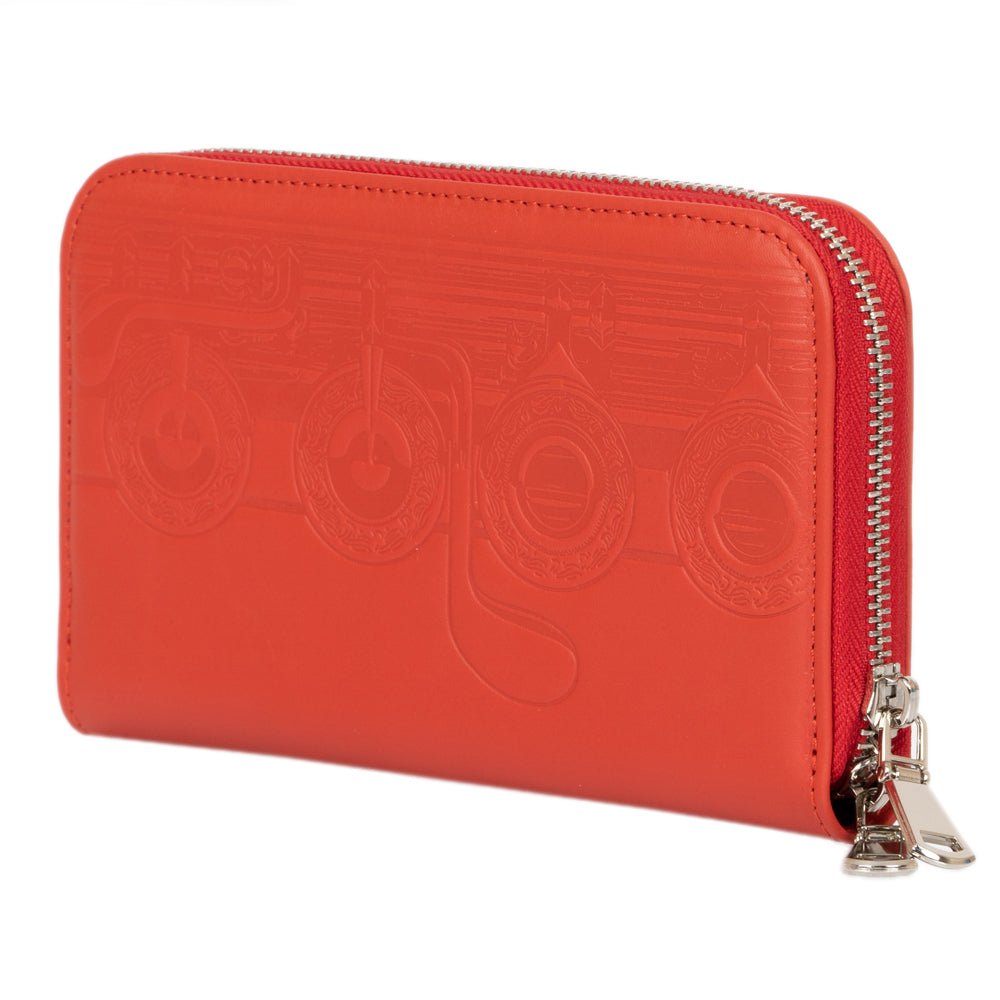 Leather Wallet with Flute Embossing