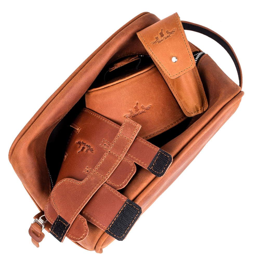 Trumpet Accessory Set with Travel Bag | Crazy Horse Leather