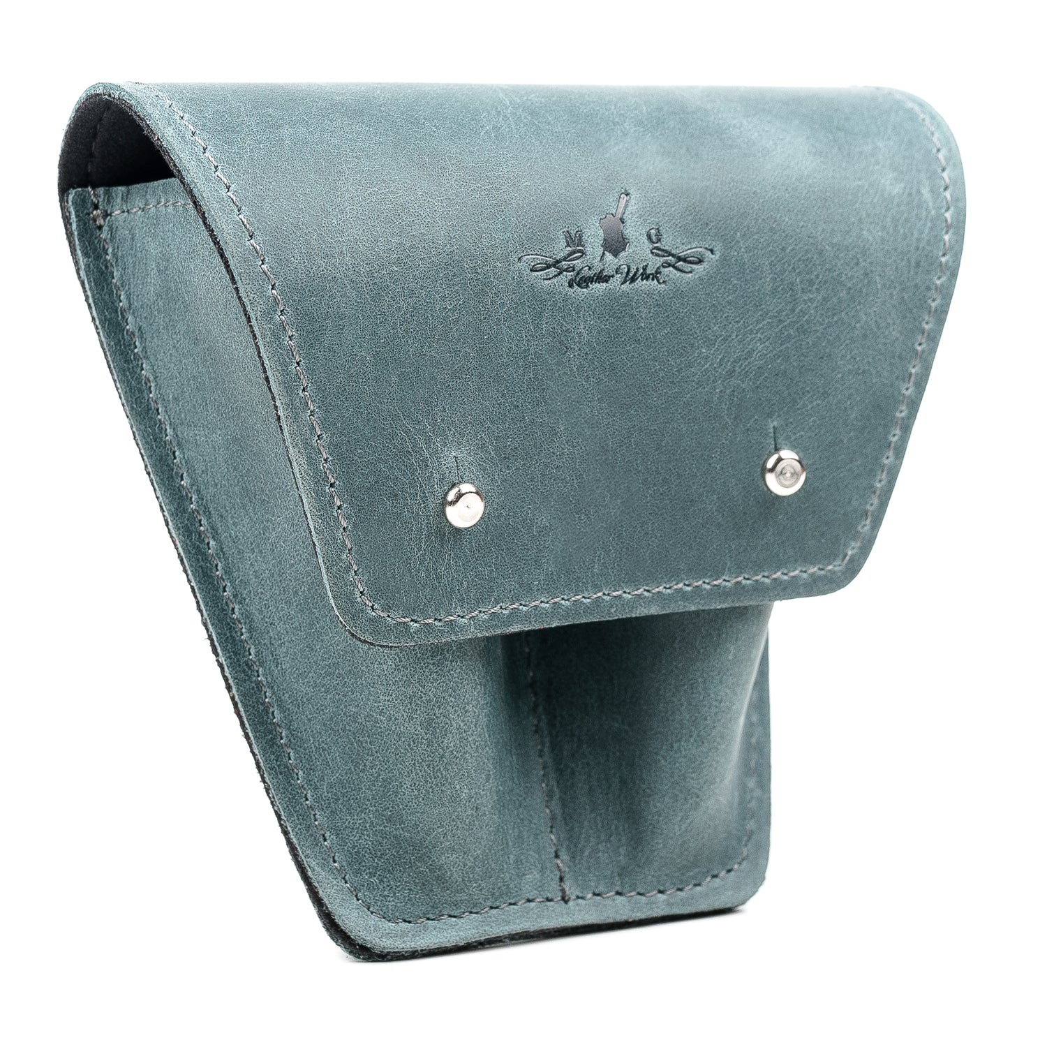 Double Trombone/Euphonium Mouthpiece Pouch | Crazy Horse Leather