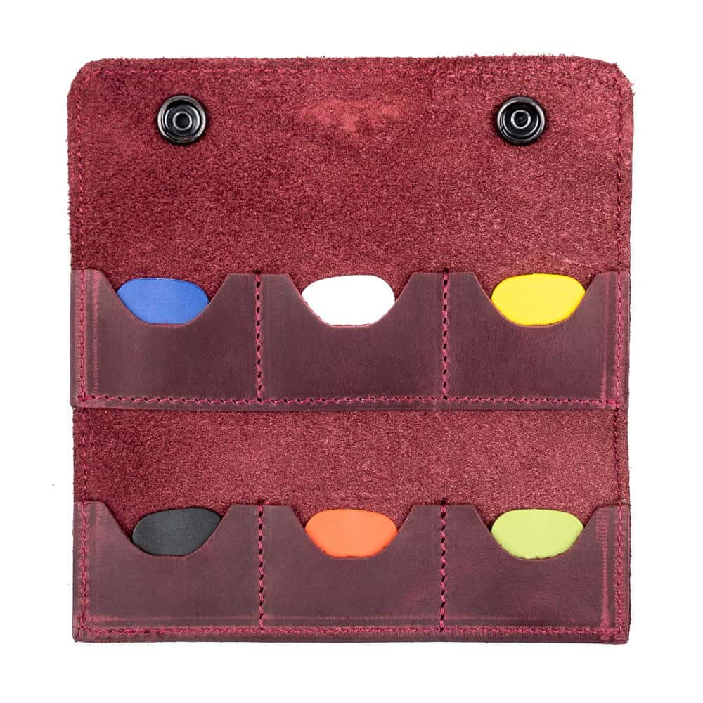 Open front marsala pick pouch