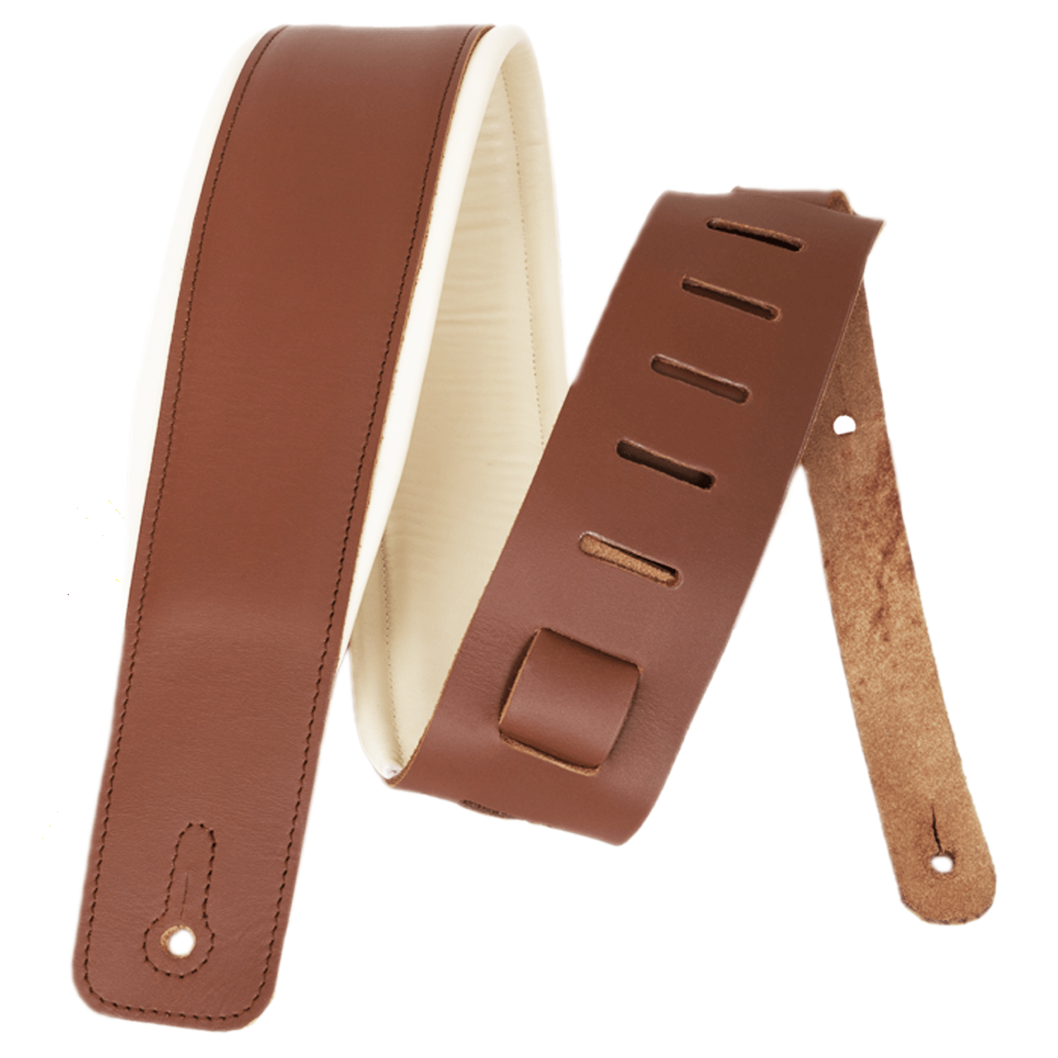 Comfy leather guitar strap | Padded guitar belt | Acustic guitar factory strap