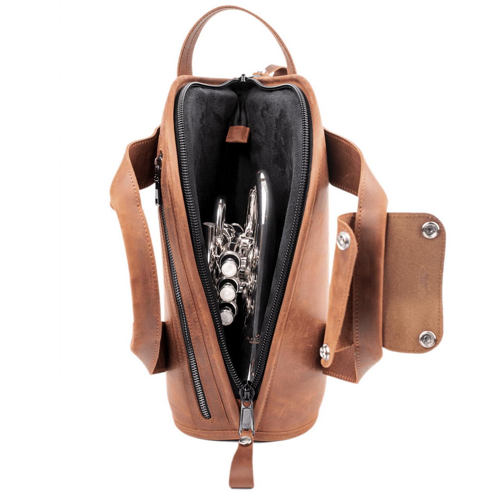 Pocket Trumpet Gig Bag | Crazy Horse Leather