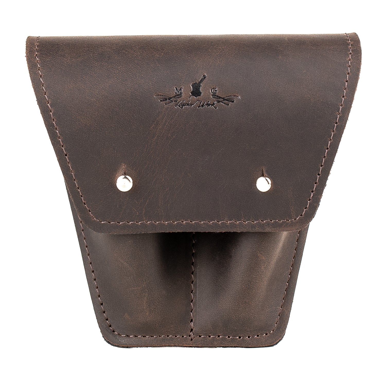 Double Trombone/Euphonium Mouthpiece Pouch | Crazy Horse Leather