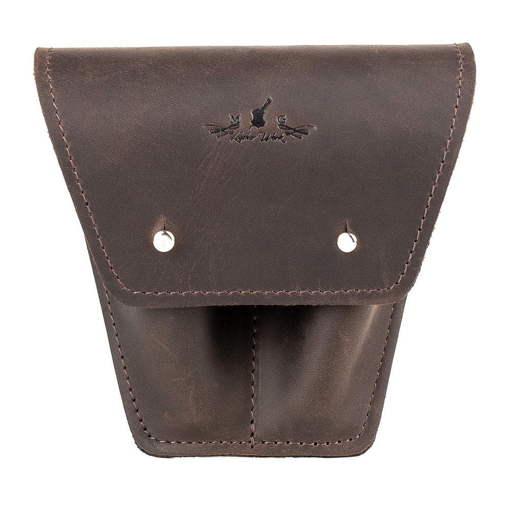 Double Trombone/Euphonium Mouthpiece Pouch | Crazy Horse Leather
