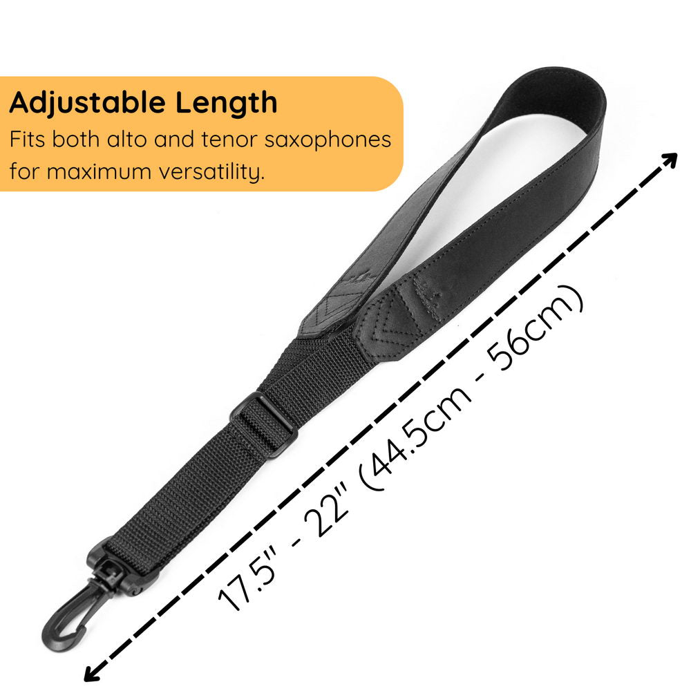 Alto, Tenor, and Soprano Saxophone Neck Strap | Crazy Horse Leather
