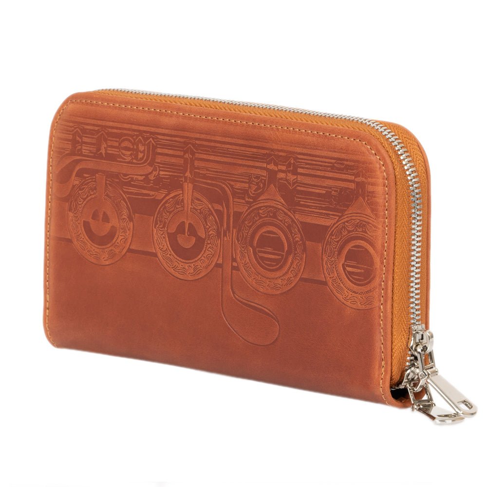 Set 2 in 1 Flute Backpack and Leather Wallet with Flute Embossing