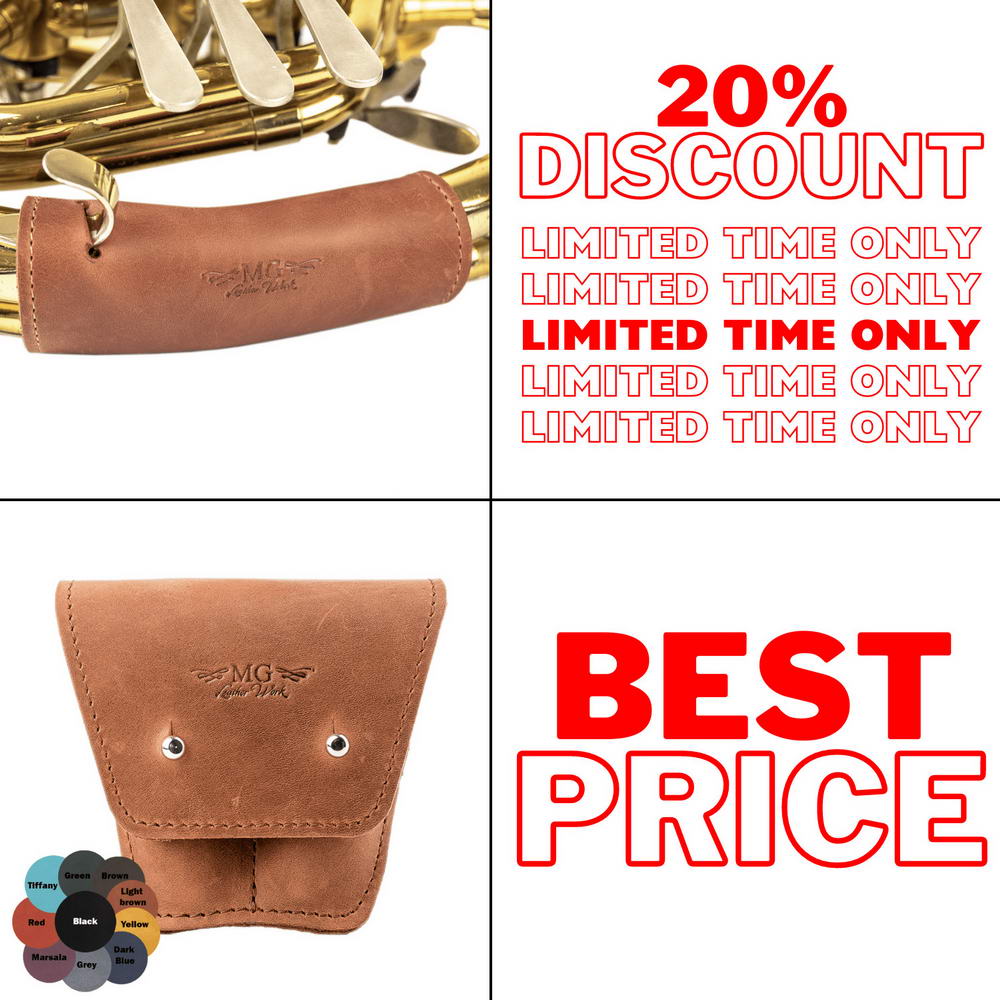 2-in-1 French Horn Set: Guard L & Double Mouthpiece Pouch