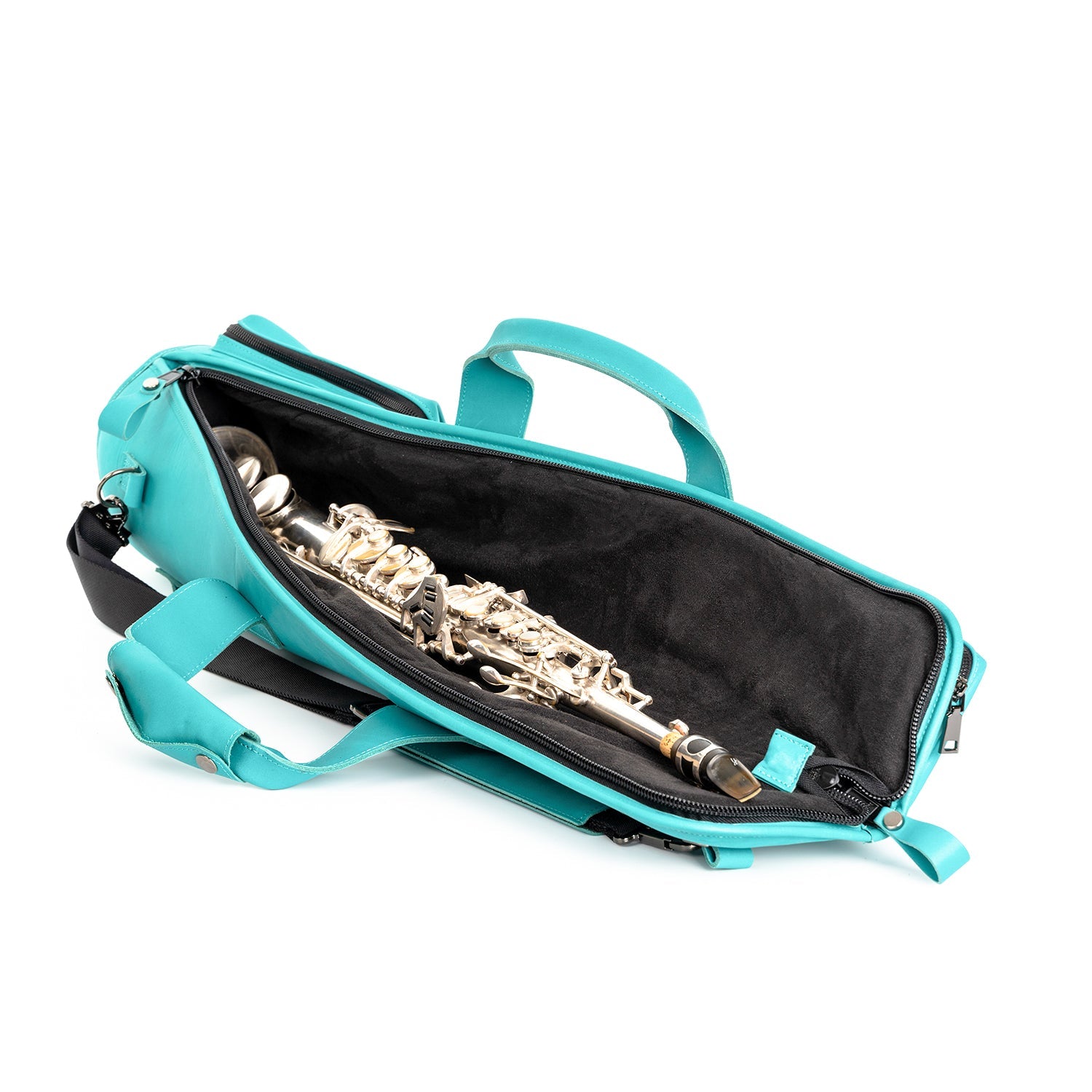 Straight Soprano Saxophone Gig Bag Crazy Horse Leather