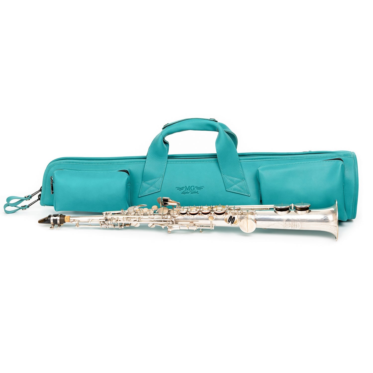 Straight Soprano Saxophone Gig Bag Crazy Horse Leather