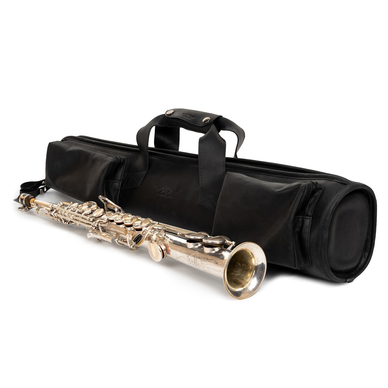 Straight Soprano Saxophone Gig Bag Crazy Horse Leather