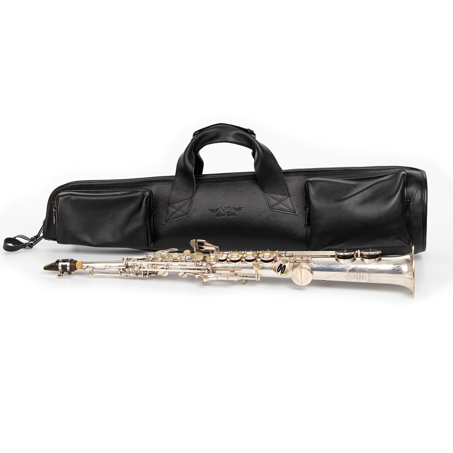 Straight Soprano Saxophone Gig Bag Detroit Leather