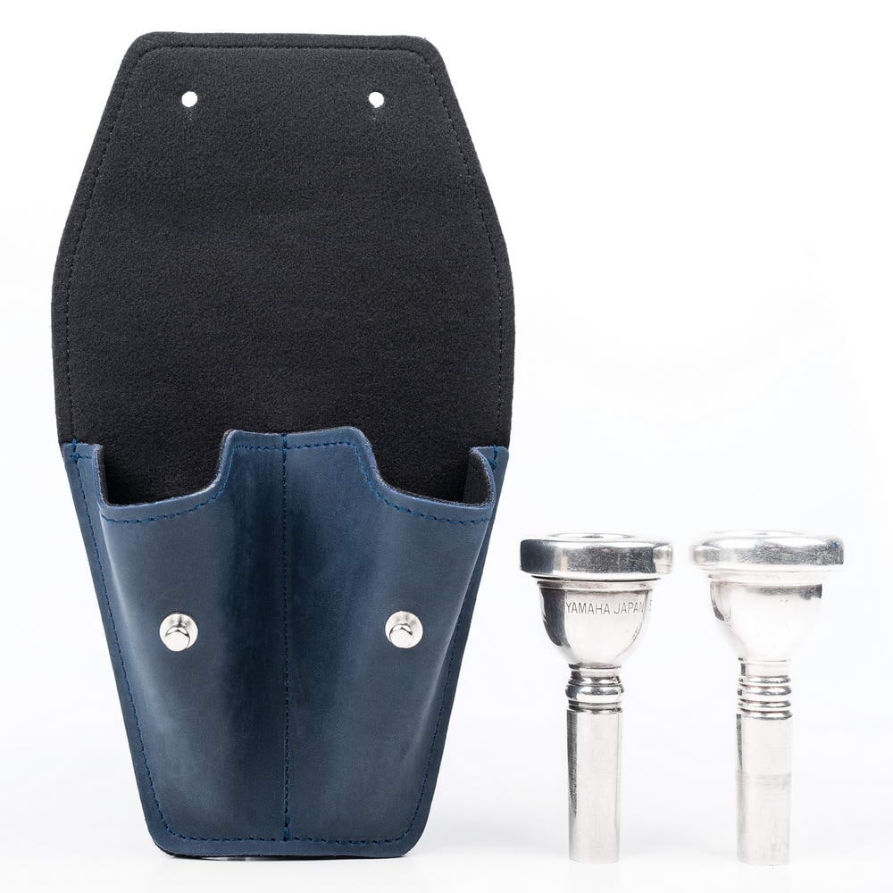 Double Trombone/Euphonium Mouthpiece Pouch | Crazy Horse Leather