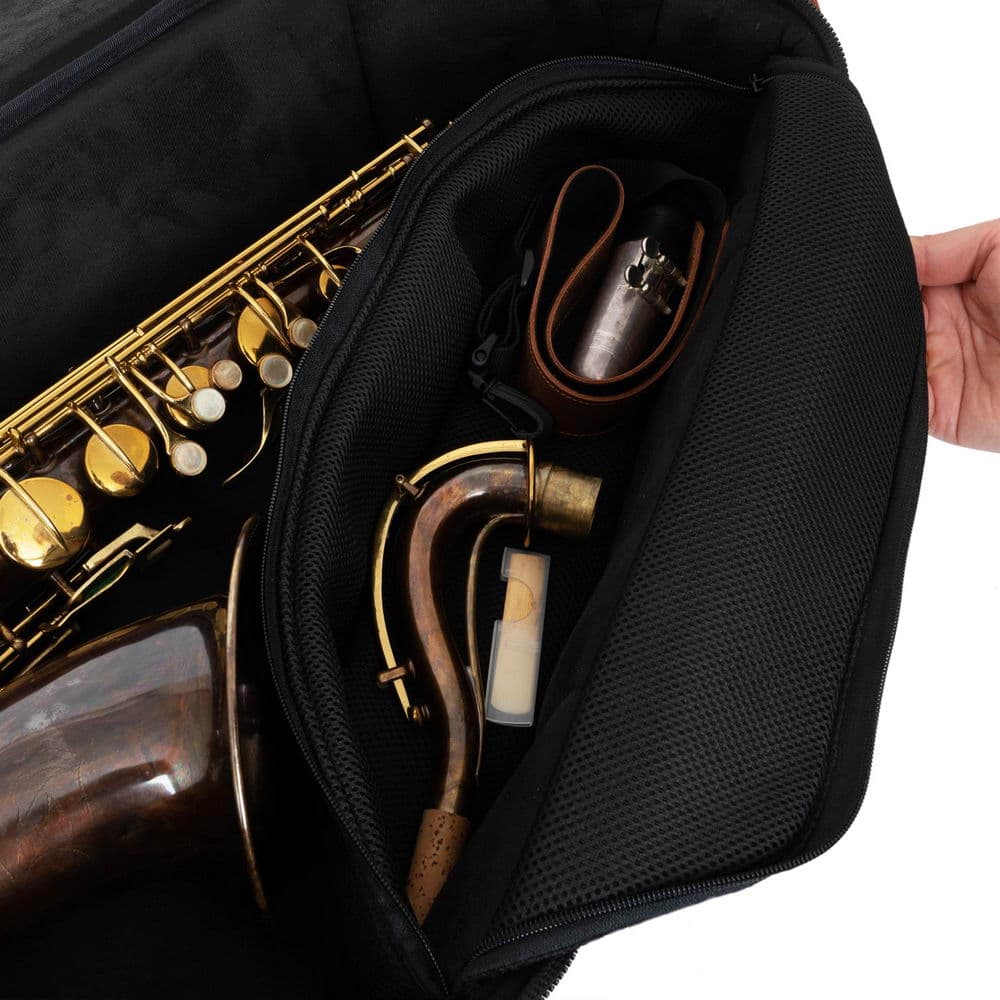 Set 3 in 1 Tenor Saxophone Gig Bag, Saxophone Neck Pouch and Neck Strap