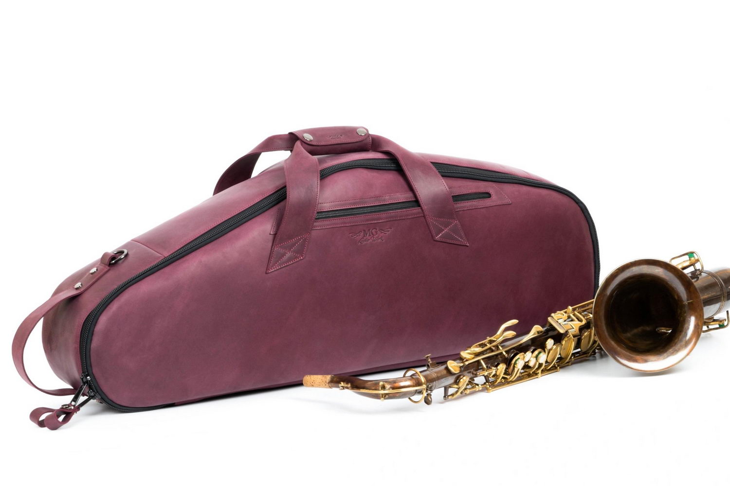 Tenor Saxophone Gig Bag Leather Crazy Horse