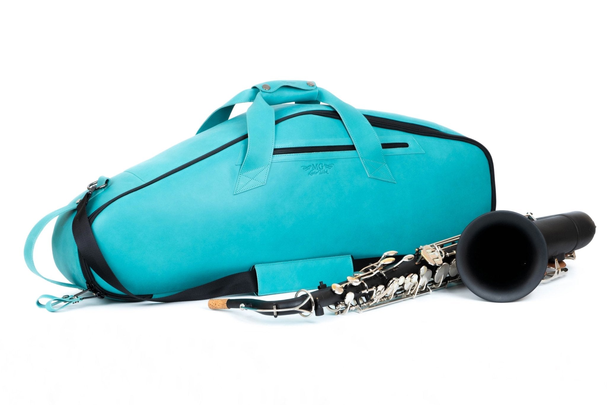 Tenor Saxophone Gig Bag Tiffany color with Black Saxophone