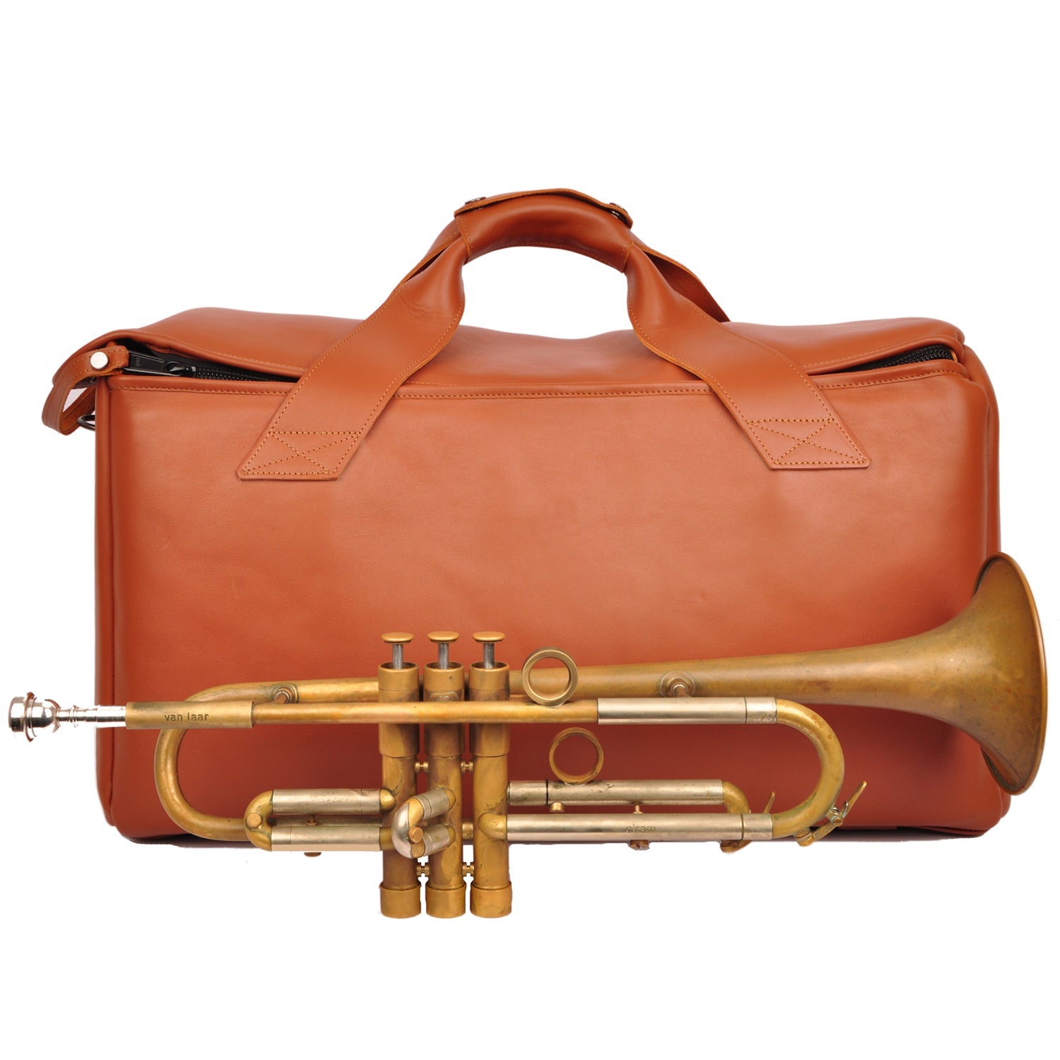 Triple or Double Trumpet/Flugelhorn Gig Bag in Detroit Leather