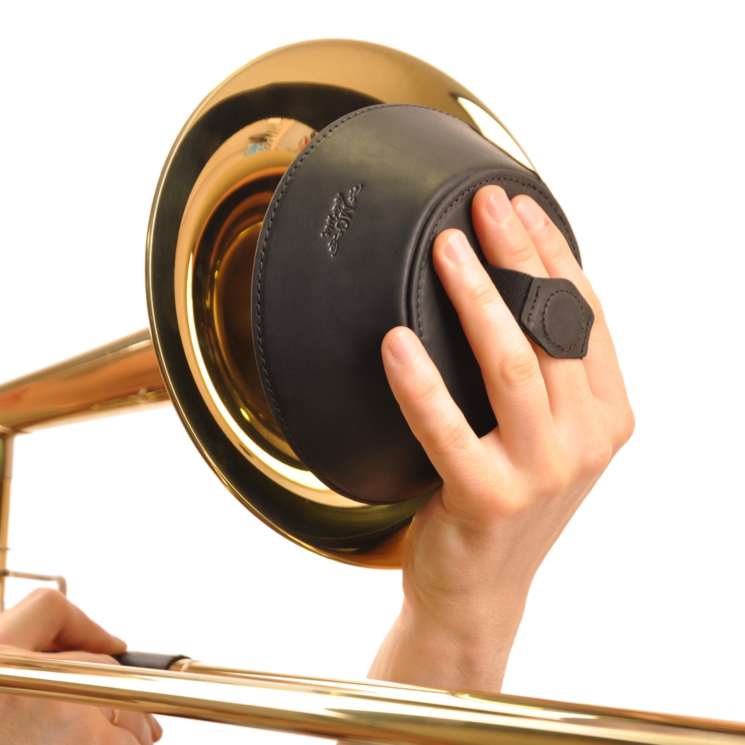 Set 2 in 1 Trombone Hand Guard and Leather Plunger Mute